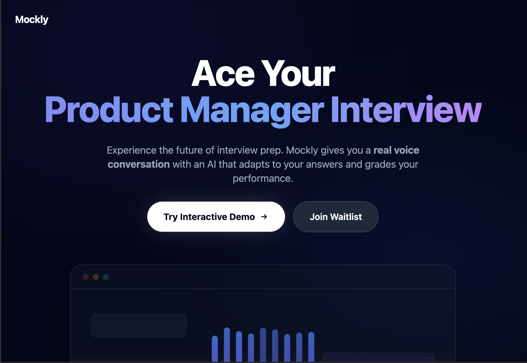 Mockly - AI Live Voice Agent Interviewer