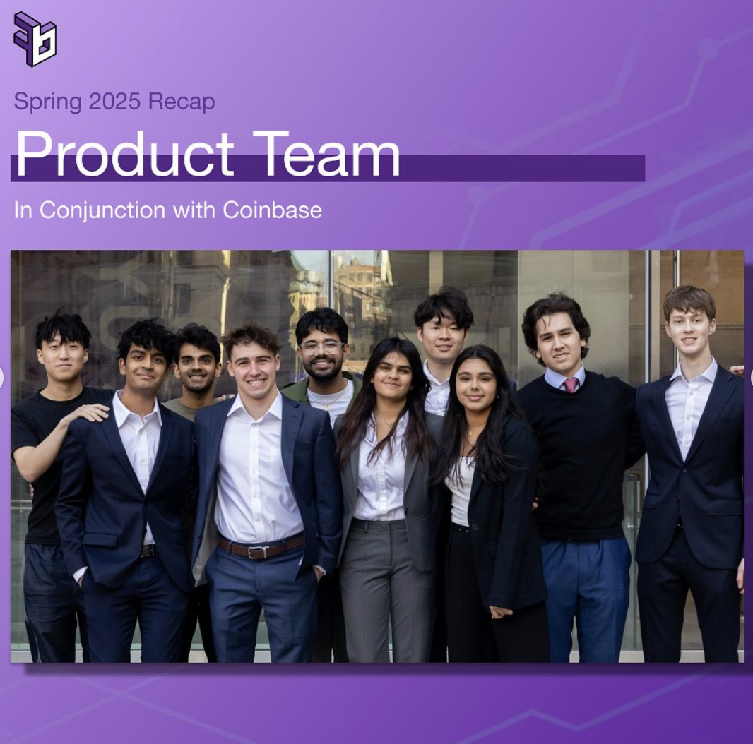 Coinbase Product Team - Spring 2025 Recap